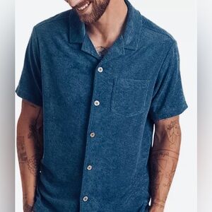 🌊 Marine Layer Terry Fleece Shirt – Size Large (Men’s)